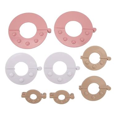 Imagem de SIWOTED 8pcs Pompom Maker Kit melhora a eficiência Fluff Ball Weaver para artesanato de tricô de lã DIY