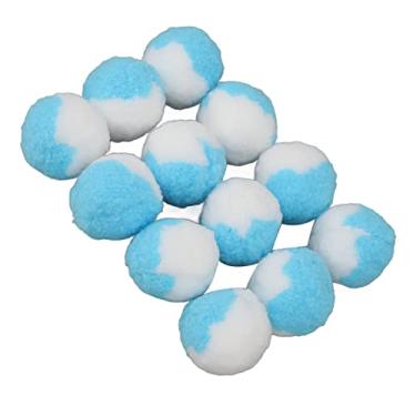 Imagem de Acouto 12 Peças de Bolas de Brinquedo de Pelúcia - Bolas Interativas Macias, Elásticas e Silenciosas - Gatinhos Ideais para Mastigar, Buscar, Treinar Em Ambientes Internos e Reduzir a Ansiedade (Azul)