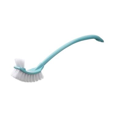 Imagem de Atyhao Escova de Vaso Sanitário Com Cabo Longo, Design Curvado Suave para Limpeza Profunda, Material PP de Banheiro para Banheiro de Escritório Doméstico