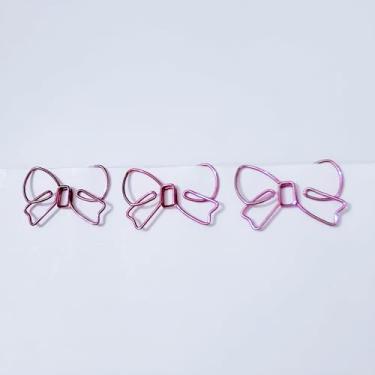 Imagem de Conjunto de clipes de papel de Natal, clipes de papel decorativos coloridos em formato festivo, 20 peças, material de escritório com tema de férias com árvore, Papai Noel, presente, meia, vela