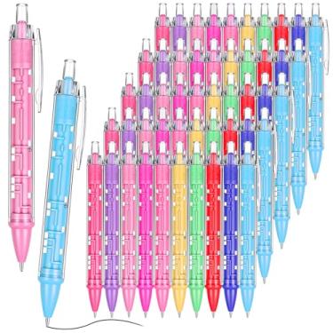 Imagem de Outus 50 canetas esferográficas de quebra-cabeça labirinto, novidade, divertidas, com bola interna, alívio de estresse, presentes para festa de aniversário, prêmios, caixa de sapatos de Natal