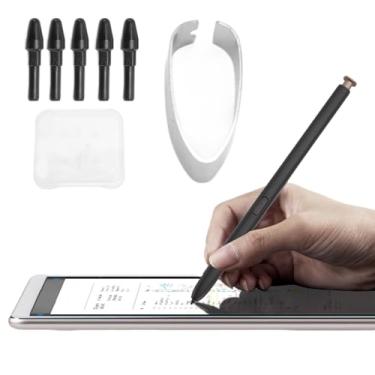 Imagem de Tangxi Substituição de Pontas de Caneta Stylus para Papel Digital DPT-RP1 DPT-CP1 DPTA-RTF1 DPTA-RS1, Tela de Toque Digital 5 Pontas de Pontas de Aço Inoxidável Com Estojo de Pinça