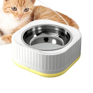 Imagem de Fonte de Água para Gatos Automática | Bebedouro 22cl Em Aço Inoxidável Com Temperatura Constante | Bebedouro Automático para Gatos - para Viagem Casa Alimentação Noturna Diurna Casa