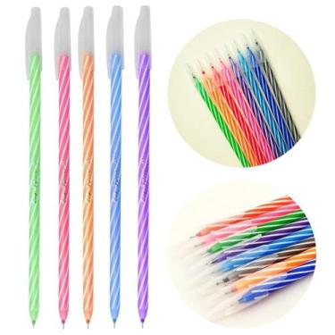 Imagem de Caneta Spiro 0,7 Mm Cis Esferográfica Kit com 5 Unidades Coloridas