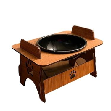 Imagem de Comedouro Elevado para Cães e Gatos com Tigela de Aço Inox | Reduz Dores e Melhora a Postura | Antiderrapante e Higiénico | Opção com 1 ou 2 Tigelas | Produto Desmontável(1 TIGELA)