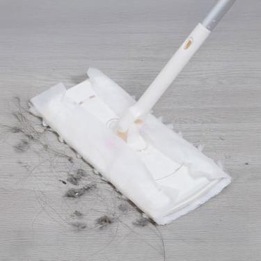 Imagem de 10 peças de papel eletrostático descartável para remoção de poeira pano de limpeza para casa de banho pano de limpeza de esfregão de substituição, 27 x 22 cm