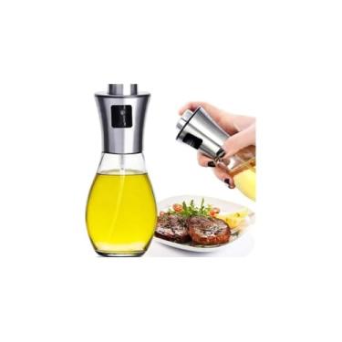 Imagem de Galheteiro Spray de Vidro Transparente, 200ml, 22cm de Altura, Sistema Pulverizador para Azeite e Vinagre