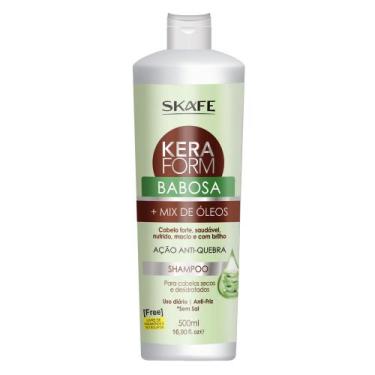 Imagem de Shampoo Keraform Babosa e Mix de Óleos Skafe, 500ml