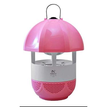 Imagem de LUMINÁRIA REPELENTE ELÉTRICO MATA INSETOS POR LUZ E SUCÇÃO ALCANCE 25M SEM CHEIRO ROSA BIVOLT