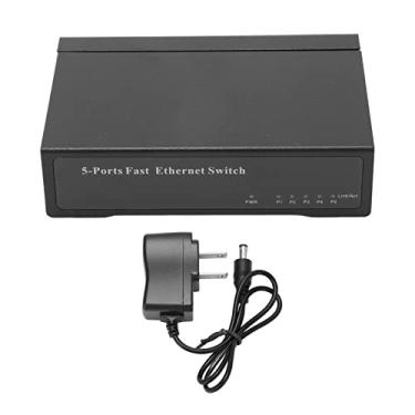 Imagem de LiebeWH Switch Ethernet de 5 Portas Em Liga de Alumínio de Baixo Ruído, Estável e Silencioso Com Recurso Plug and Play, Ideal para Ambientes Domésticos e de Escritório (#11)