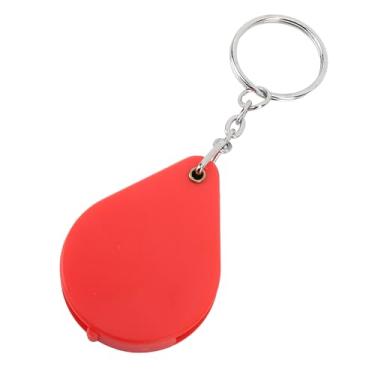 Imagem de Generic Chaveiro Com Lupa Mini Lupa Portátil 10X para Leitura Ao Ar Livre, Metal Acrílico Plástico, Diâmetro da Lente de 1,26 "para Estudantes Idosos (Vermelho)