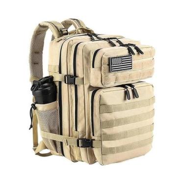 Imagem de Mochila Tática Impermeável De 45L Para Caminhadas Ao Ar Livre Com Supo
