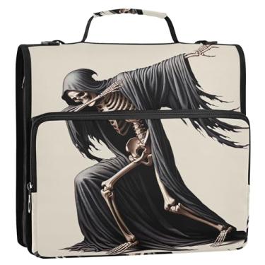 Imagem de Organizador profissional de fichário com zíper de 3,8 cm, 3 anéis, pasta de armazenamento com alça para fichários escolares com alça e alça de ombro