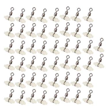 Imagem de GOTOTOP Cabaça Luminosa de 50 Peças Com Liga de Alumínio para Pesca Noturna, Gancho Leve de 3 Vias para Pescadores