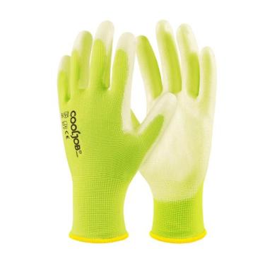 Imagem de Luvas de trabalho de segurança COOLJOB PU Coating 13 Gauge Yellow