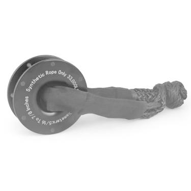 Imagem de Polia de retenção de corda resistente guincho de reboque anel de recuperação com alça de reboque (vermelho)