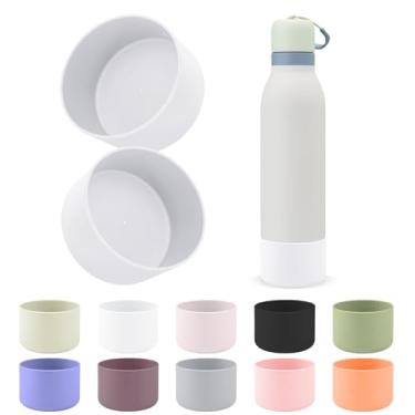 Imagem de BKBY 2 peças de bota de silicone compatíveis com Owala FreeSip Twist 680 g/510 g, capa inferior de manga protetora antiderrapante e antiarranhões para garrafa de água Owalaa FreeSip Twist