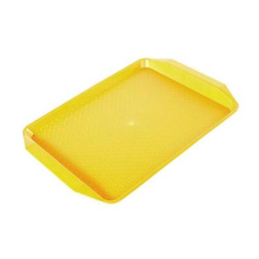 Imagem de Bandeja de Servir Comida Jantar Superfície Retangular Multifuncional Serviço para Cafeteria Café Fast Food Refeições no Carro