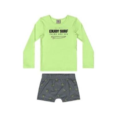 Imagem de Conjunto Camiseta UV e Sunga Boxer Quimby-Masculino