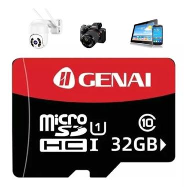 Imagem de Cartão de Memória Micro SD, Alta Velocidade de Gravação e Leitura, Compatível com Smartphone, Tablet, Câmera, Console, Classe 10 e UHS-I, Disponível em 32GB, 64GB e 128GB (32.0, GB)