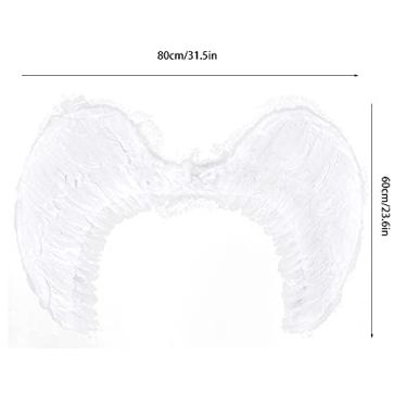 Imagem de Decoração Distinta de Asa Penas para Palco Festa Props Fotografia Casamentos Festas Temáticas Halloween Dança - Trabalho Manual Moderno Alça Ombro Elá