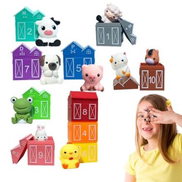 Imagem de Fantoches de Dedo Miniaturas | Brinquedo Educativo Macio e | Brinquedo Quinta Animal da Fazenda - para Aniversario Natal Ano Novo Pre Escolar Jardim de Infancia