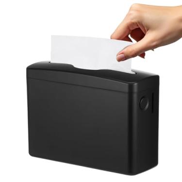 Imagem de Dispensador de papel toalha de mesa para toalhas de papel múltiplas dispensador de caixa de lenços de plástico para cozinha, banheiro, escritório, restaurante (preto)