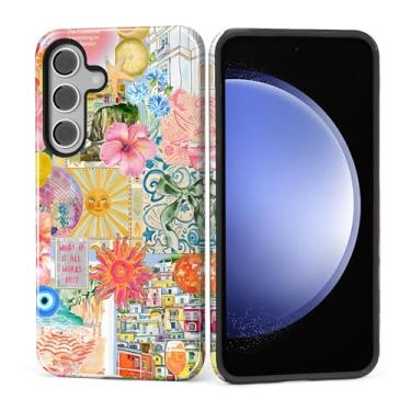 Imagem de Akinmi Capa para Samsung Galaxy S25 Plus, capa protetora dupla de silicone macio para Samsung Galaxy S25 Plus-Coquette Passion European Coast Collage