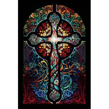 Imagem de Quebra-Cabeça Religioso Vitral Arte Sacra 300 peças MDF - Coleção TEA 