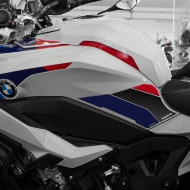Imagem de Resin Bike Adesivos 3D de motocicleta compatíveis com BMW S 1000 XR 2020-2025. Protetor lateral do tanque de bicicleta contra impactos e arranhões. Adesivo 3D Resin Gadget Moto