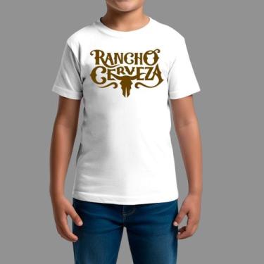 Imagem de Camisetas Infatil Básica Masculina Moda Country Manga Curta Gola Redon