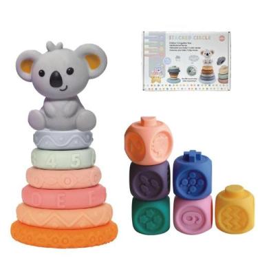 Imagem de Brinquedos Montessori Para Bebês De 6 a 12 Meses, Blocos De Construção