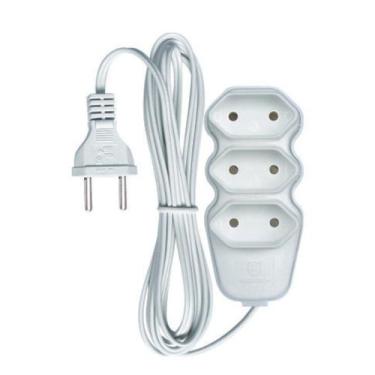 Imagem de Extensao 3 Tom. Paral.2X0,75X3,00Mt 2P 10A/250V Br Megatron