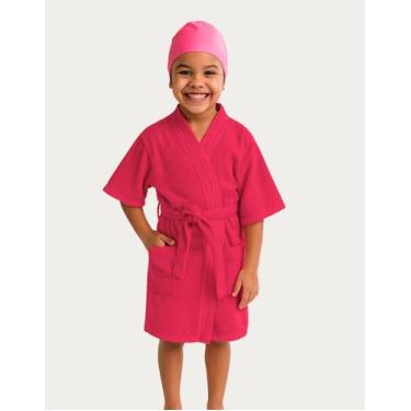 Imagem de Roupão Infantil Menino Algodão Banho Piscina 08 A 12 Anos Kids - Leppe