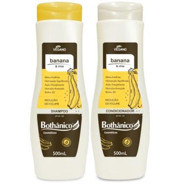 Imagem de Kit Banana E Chia Shampoo + Condicionador 500ml Bothanico - Bothânico