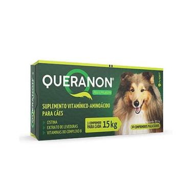Imagem de Queranon Cães 15 kg 30 comprimidos suplmento - Avert