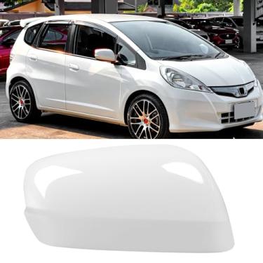 Imagem de OWITAI Compatível com Honda Fit/Jazz Tampa do Espelho Lateral Direita do Passageiro 2009 2010 2011 2012 2013, Substituição da Tampa do Espelho Retrovisor de Porta Branca Sem Luz de Direção para Fit