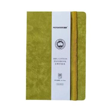 Imagem de Caderno De Papel 100% Algodão Para Aquarela, 24 Folhas, 10x10cm, 9x14c