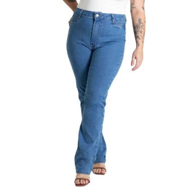 Imagem de Calça Jeans Sawary Plus Size Reta - 280622 - Azul 46-Feminino