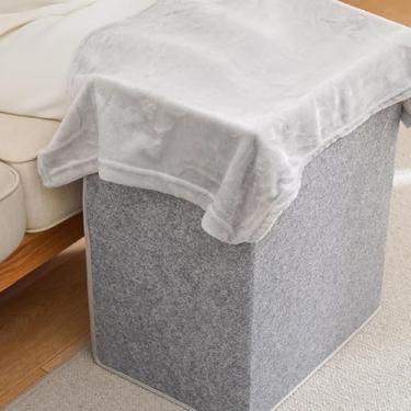 Imagem de Ioensy Aquecedor de pés elétrico dobrável para uso embaixo da mesa, com 5 níveis de temperatura, ideal para escritório, Cinza