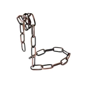 Imagem de Corrente de ferro com suspensão mágica, prateleiras de vinho, uma garrafa, suporte para exibição de vinho, cozinha, sala de jantar, decoração de bar (Bronze)