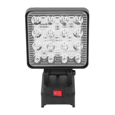Imagem de Hyuduo Luz de Trabalho LED 16 LEDs de Alto Brilho à Prova de água Sem Fio Holofote Quadrado de 4 Polegadas para Bateria 20V DCB208 Ao Ar Livre Iluminação de Emergência No Local de Trabalho