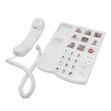 Imagem de Sanpyl Telefones Com Botões Grandes para Idosos - 9 Botões Grandes de Discagem Com um Toque |3 Níveis de Volume Ajustável |Campainha Alta de 120dB |Viva-voz Mãos Livres 98db