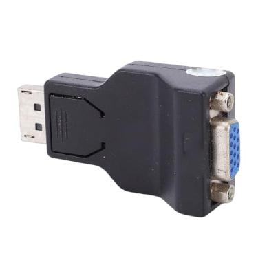 Imagem de Naroote Adaptador DisplayPort para VGA, Conversor de Vídeo HD 1080P, Adaptador de Mecanismo de Travamento Com Design de Conversor, Ideal para Computador Desktop, Laptop, Projetor e Monitor