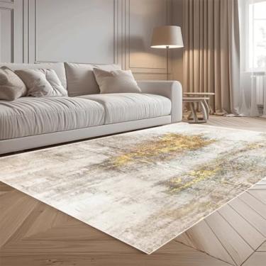 Imagem de Tapete abstrato moderno para sala de estar, decoração simples, tapete para quarto, tapete grande para piso (180x250cm 71x98in/Flanela-7)