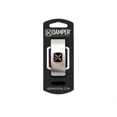 Imagem de Damper Em Couro Legitimo E Tag Em Metal Prata Metalico