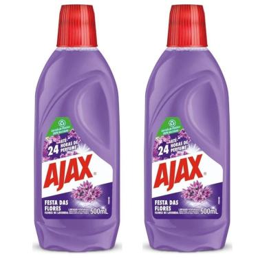 Imagem de Kit 2 Limpador Diluível Ajax Festa Das Flores Lavanda 500ml