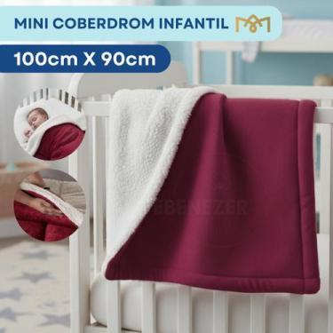 Imagem de Manta Coberdrom Bebê Extra Macia Carneirinho 1,00x90cm Com Interior Sh