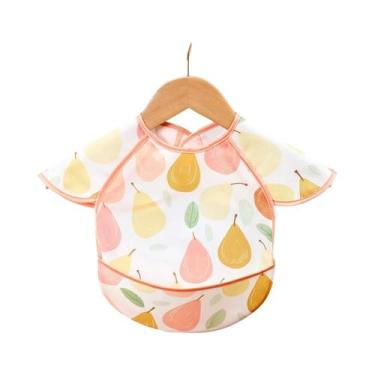 Imagem de Babador Impermeável Para Bebê, Cobertura Total Do Corpo, Sem Mangas, B