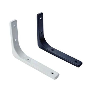 Imagem de Suportes De Prateleira Em L De Ferro Reforçado 2 Peças, Suportes De Ân